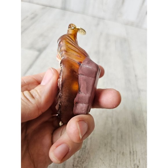 Dept 56 glass baby Jesus nativity ornament Xmas tree crib manger - Picture 2 of 8